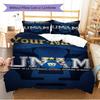 Name Custom UNAM Pumas Pattern Bedding Set Quilt Cover Pillowcase Home Decor Gift (1 * Duvet Cover + 2 * Pillowcase, Without Core)
