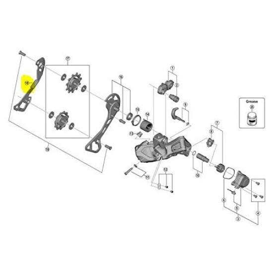 

SHIMANO Repair Parts Inner Plate GS Y5ZN00080