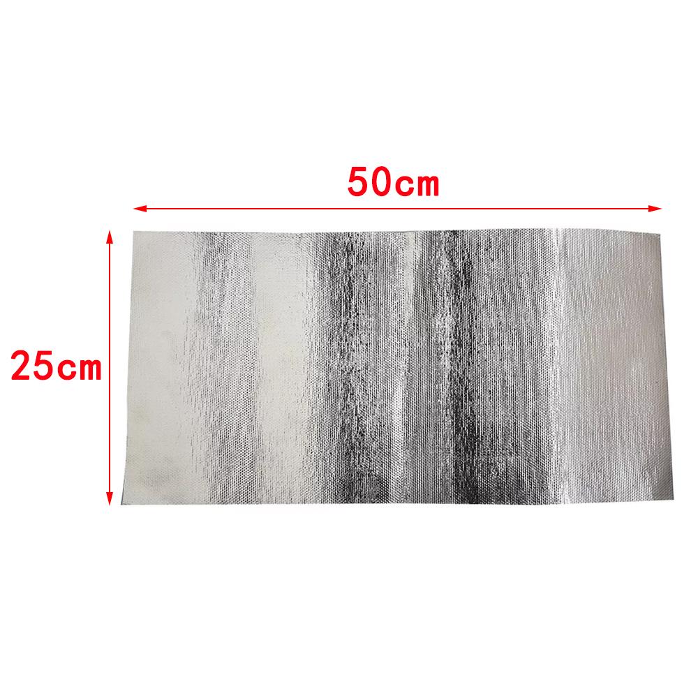 25x50cm 25x100cm 1pcs Car Heat Protection Film Car Fender Heat Auto Motorcycle Heat Shield Insulation Exhaust Engine Film Wrap