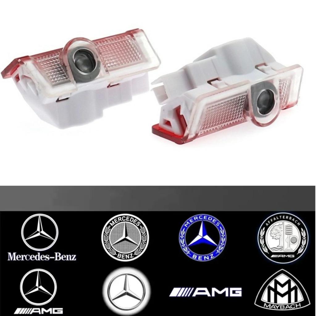 HD Car Led Logo Door Light Projector Logo For Mercedes Benz E W212 W213 W205 AMG W177 V177 W247 W176 GLA GLC X253 W246 X166 W166