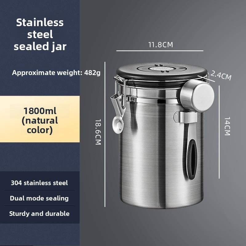 Coffee Bean Storage Container, Coffee Powder Sealed Container, Storage Container, Storage for Coffee Beans