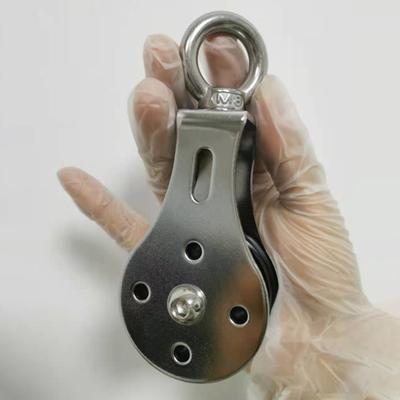 Puleggia Doppia Rimovibile Rotazione a 360 gradi Impermeabile Cuscinetto 300KG Puleggia per Fune di Sollevamento per Sport