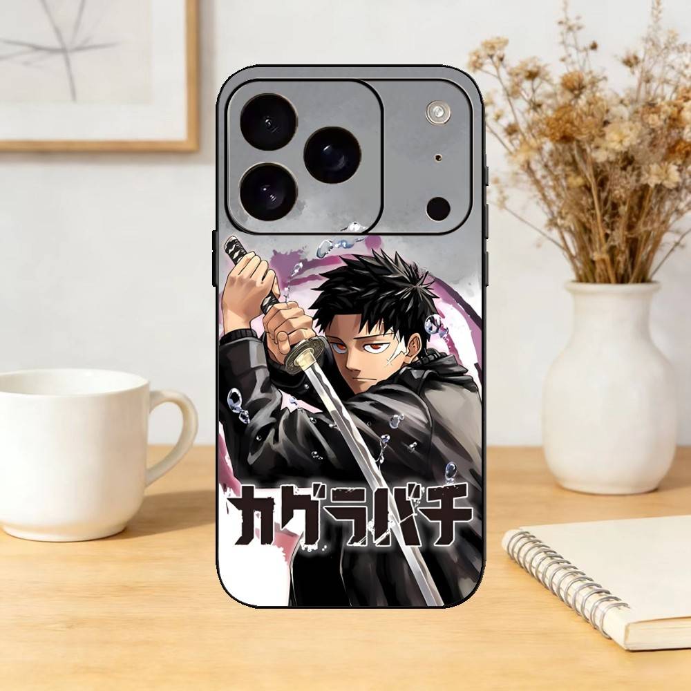 Chihiro Dark Anime K-Kagurabachi Phone Case Silicone black Soft For IPhone 17,16,15,14,13,12,11,SE,Plus Pro Max