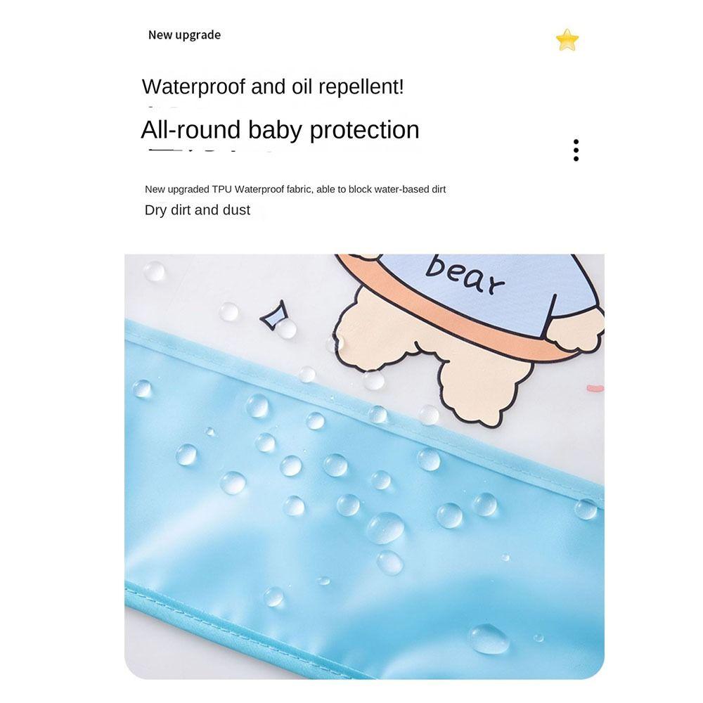 Langärmiges Sabbertuch Spucktuch Wasserdichte Baby-Lätzchen Spucktücher Baby-Fütterungslätzchen Kinder