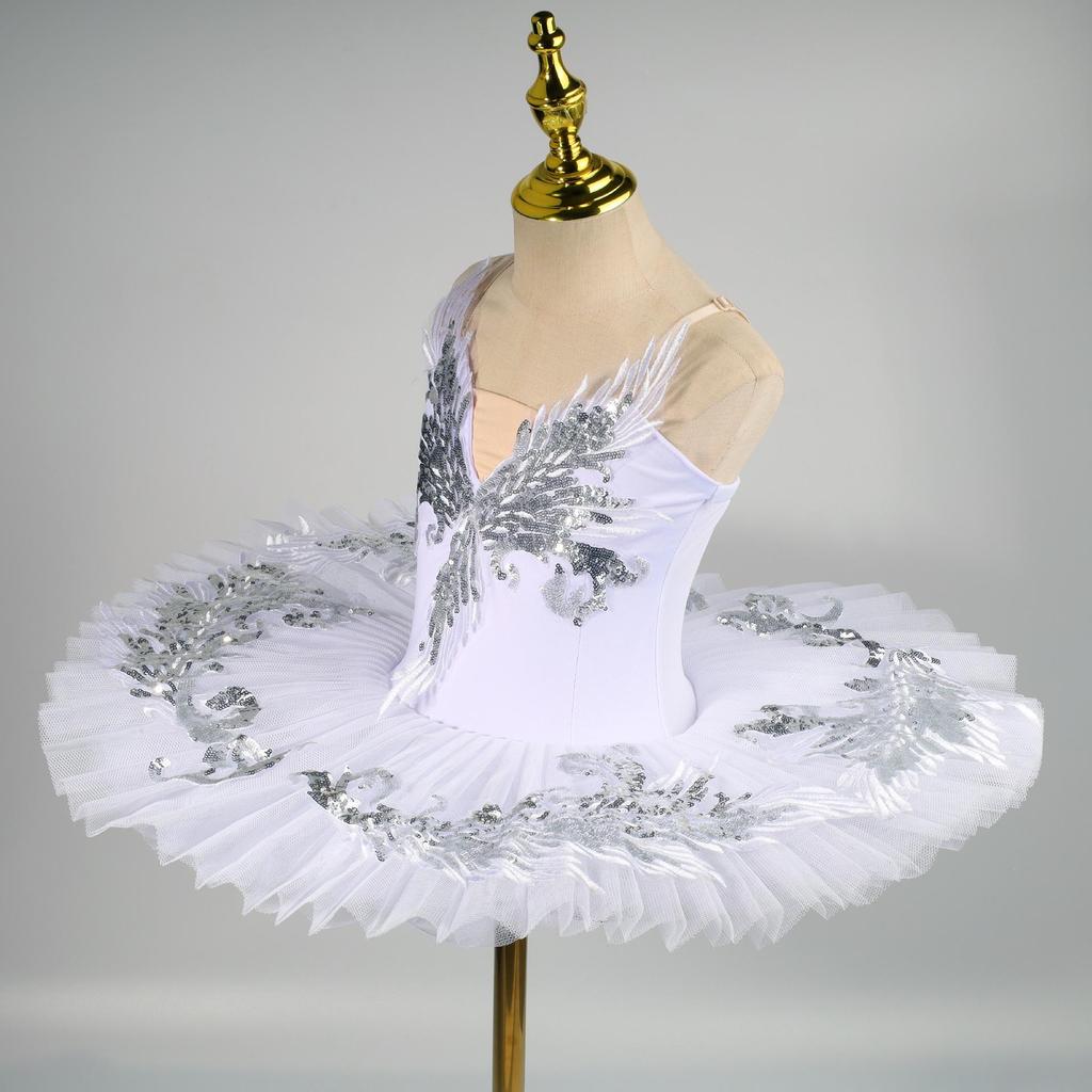 Volwassen Kinderen Klassiek Professioneel Ballet Tutu Witte Zwaan Meer Pannenkoek Tutu Ballerina Feest Danskostuums Balletjurk Meisjes Vrouwen