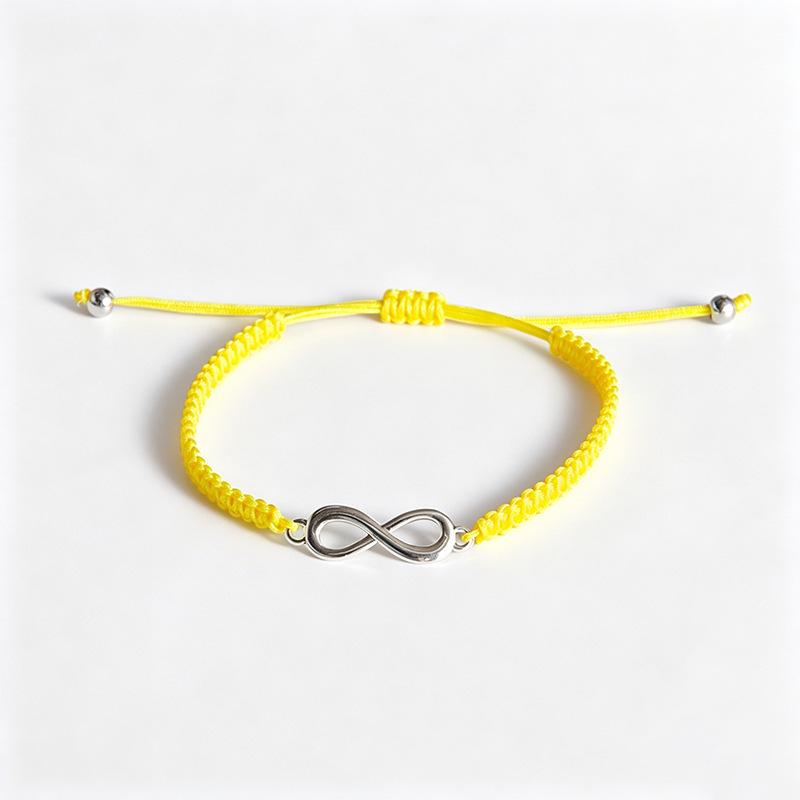 Infinity Symbol Friendship Bracelet: Handmade Woven Rope for Couples & Best Friends