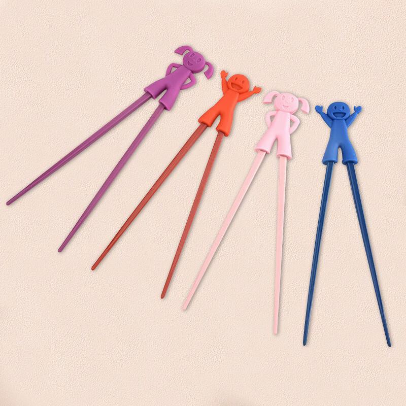 ZISIZ Cartoon Doll Head Kids Chopsticks