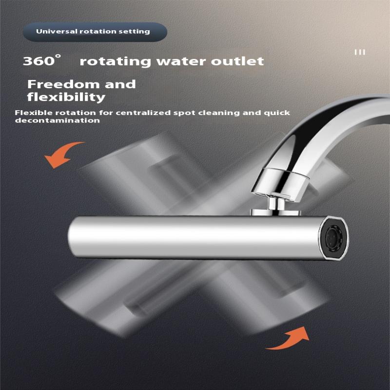 Baterie Bucătărie Cascadă Trei Moduri Universală Pivotantă Extensibilă Duză Anti-Stropire Chiuvetă Multifuncțională