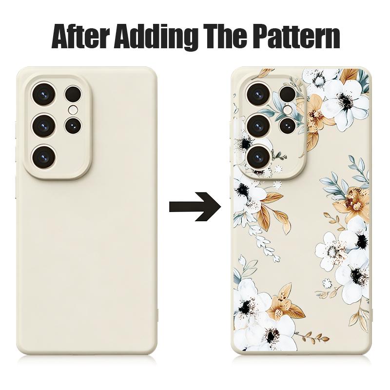 INS Colorful Floral Case For Samsung Galaxy S26 S25 Ultra S24 Plus S23 S22 Ultra Magnetic For Magsafe Liquid Silicone Cover