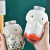 1Pc 350/500ML Cute Elephant Plastic Bottle Clear Milk Tea Bottle Water Bottle Portable Coffee Drinking Cup Drink Bottle