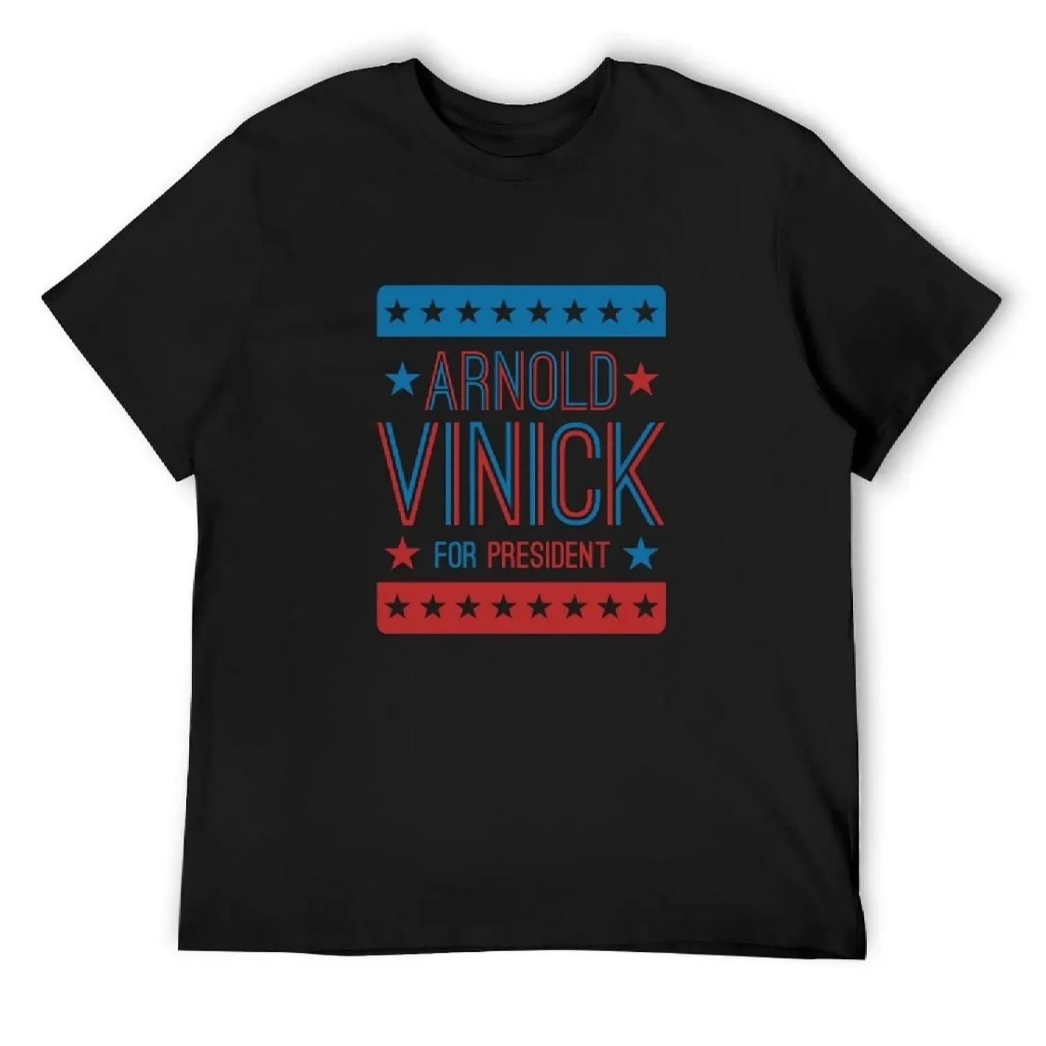 

Футболка Arnold Vinick For President летняя одежда винтажные футболки оверсайз графическая футболка корейская мода одежда больших размеров для мужчин S разноцветный