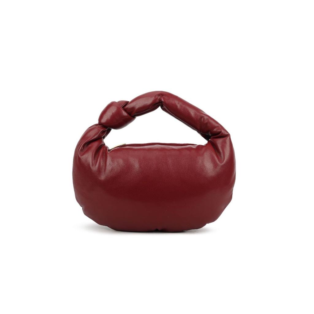 Portable pleated cloud bag women's autumn new large down bag knotted croissant bag large capacity shoulder armpit bag