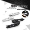 Für Street Triple 765RS 765 R RS 765R Moto2 2020-2025 Motorrad Vordere Fußrasten Fußrasten Fußrasten Pedal Aluminium 2025 2025