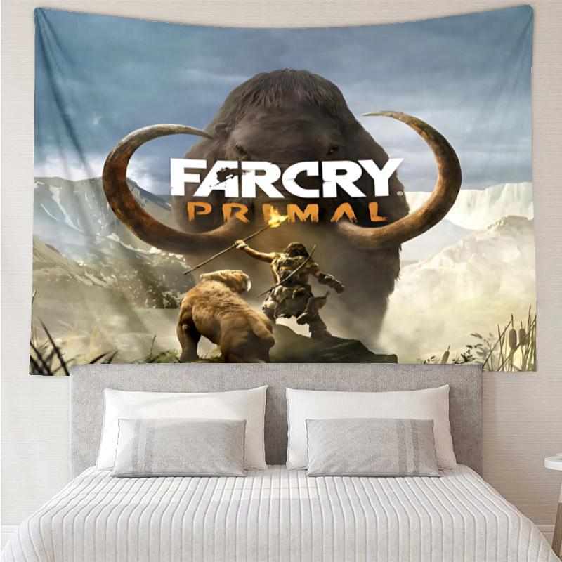 Far Cry Print Tapestry, Backdrop, Easy Setup, Ideal for Bedroom, Office & Living Room, with Aesthetic Wall Hanging Decor.