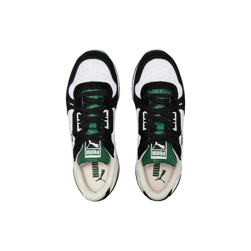 PUMA Rx 737 Unisex Low Top Casual Shoes Black White Green 391971-01
