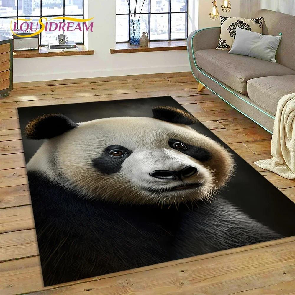 Cartoon Cute Panda Dream Animal 3D kobercový koberec do ložnice Obývací pokoj Domácí dekorace na pohovku, dětská hra Velká dekorační podložka na podlahu