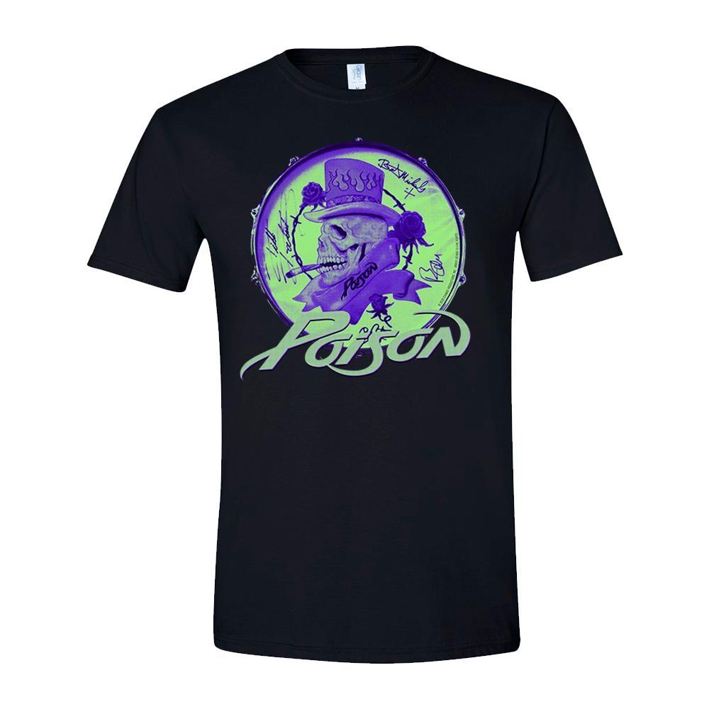Poison Unisex Adult Skull T-Shirt