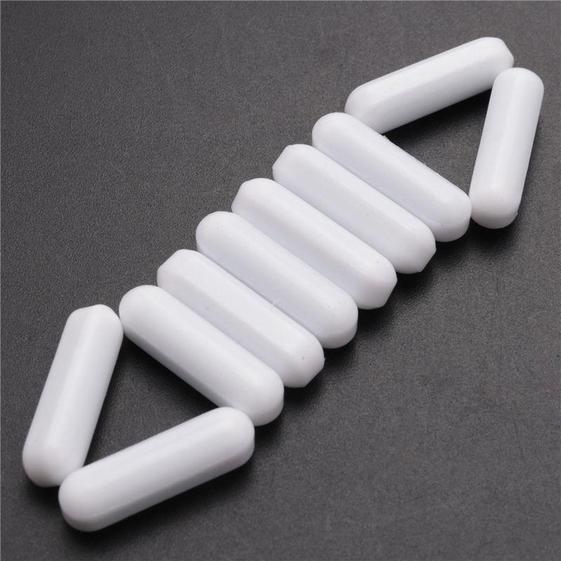 ABUL-40 Pieces PTFE Magnetic Stirrer Mixer Stir Bar Laboratory Bar Stir Plate Magnet Stir Rod Magnetic (7X25mm)