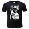 Men's Streetwear Tee Star Treks Spock Live Long And Prosper Licensed Adult T Shirt Fashion T-shirt Men Cotton Brand Teeshirt