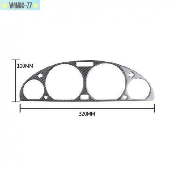 For BMW E30 3 Series 325i M3 82-93 Carbon Fiber Dashboard Gauge Panel Cover Trim