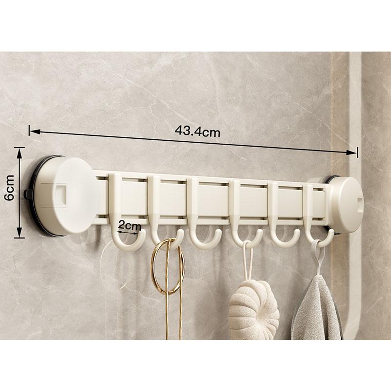 Badezimmerzubehör Space Aluminium Vakuum-Adsorptionshaken Wandmontierte Schnellmontage-Türhaken Küchenaufbewahrung