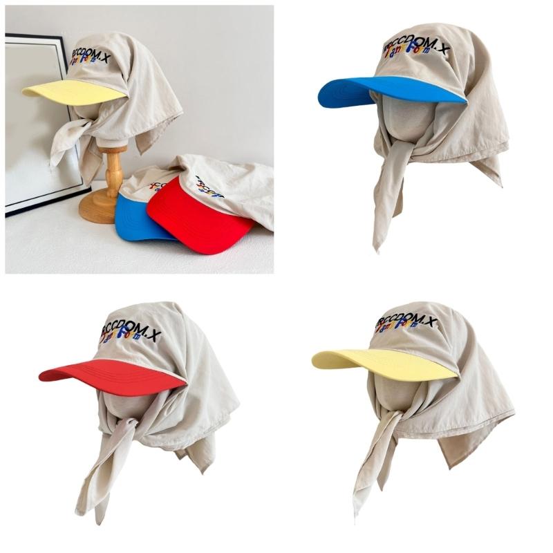 Wide Brimmed Baseball Hat Sun Hat Outdoor Hat Curved Brimmed Kerchief for Exercise Baseball Hat Headwear