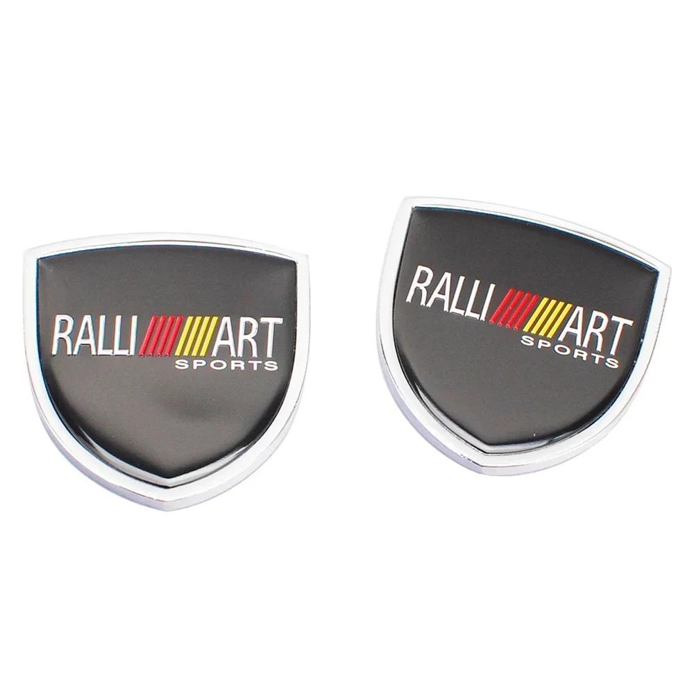 Car Body Side Stickers Shield Decal for Mitsubishi Fender Badge Ralliart Galant Mirage Montero L200 EVO Xpander Cordia Pajero