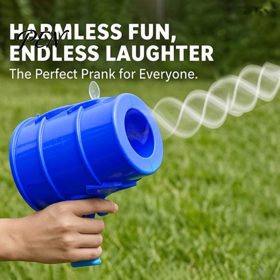 Handheld Air Cannon Toy Toy, No Battery Required Shooter Prank Launcher Science Experiment for Indoor Outdoor