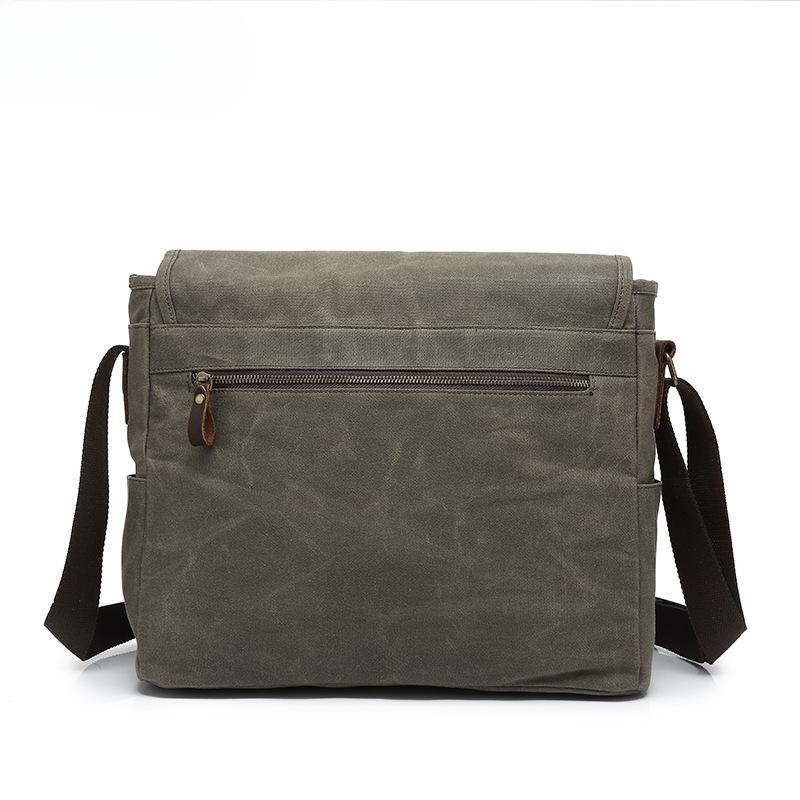 Vintage Canvas Satchel Casual Shoulder Bag Men's Business Computer Bag Student Schoolbag Men's Bag