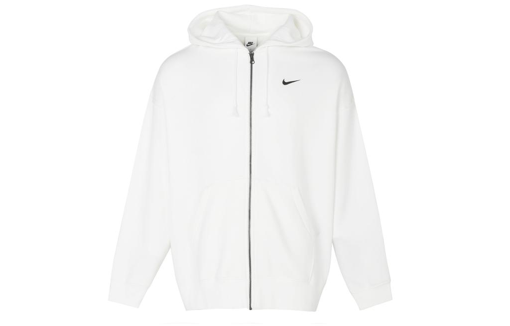 Nike Women'ss Fleece Lined Zip-Up Hooded Jacket White DD5635-100