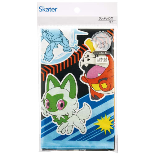 Skater Lunch Cloth 43 X 43cm Pokemon 24 Made In Japan KB4-A