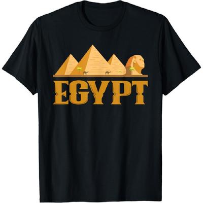 Egyptská pyramida Sfinga Egyptský nápad na dárek Tričko