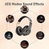 Bluetooth Headphones Over Ear, 6S Wireless Headphones Wired with 6 EQ Modes, 40 Hours Playtime Foldable HiFi Stereo Headset with Microphone, FM/TF