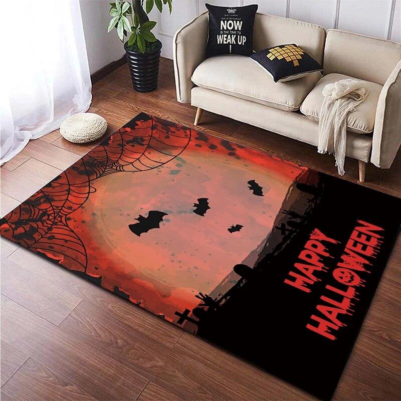 Halloween New Year Gift HD Printing Area Carpet, Living Room Sofa Decorative Carpet, Anti-skid Mat, Alfombras Direct Shipment