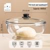 Yipan 6000ML High Borosilicate Glass Mixing Bowl with Lid