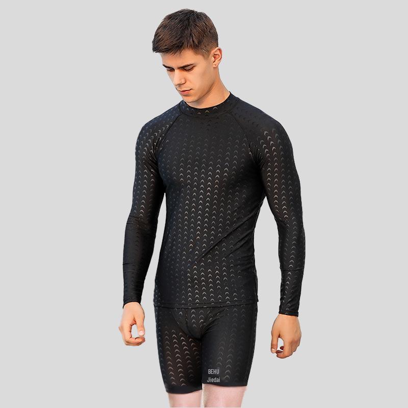 Herren Schnelltrocknende Wasserdichte Badehose - Enganliegende Fünf-Punkt-Bademode