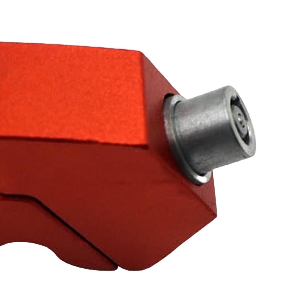 Motorcykelhandtagslås Stöldskydd CNC Aluminium Styrhandtagslås för Dirt Bike Moped Scooter ATV Rött