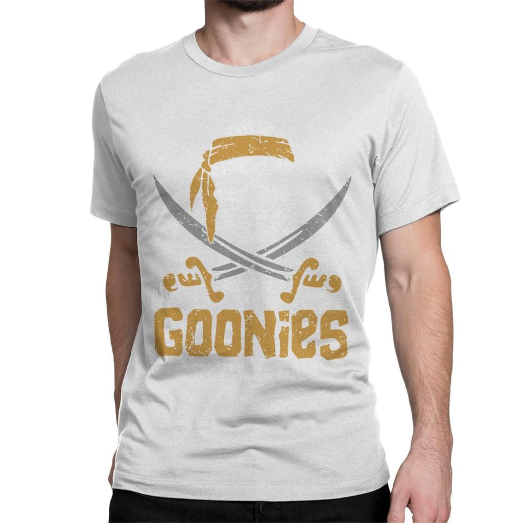 The Goonies Skull TV Series T-Shirts for Men Women Funny Pure Cotton Tee Shirt Round Neck Short Sleeve T Shirt Summer Clothing
