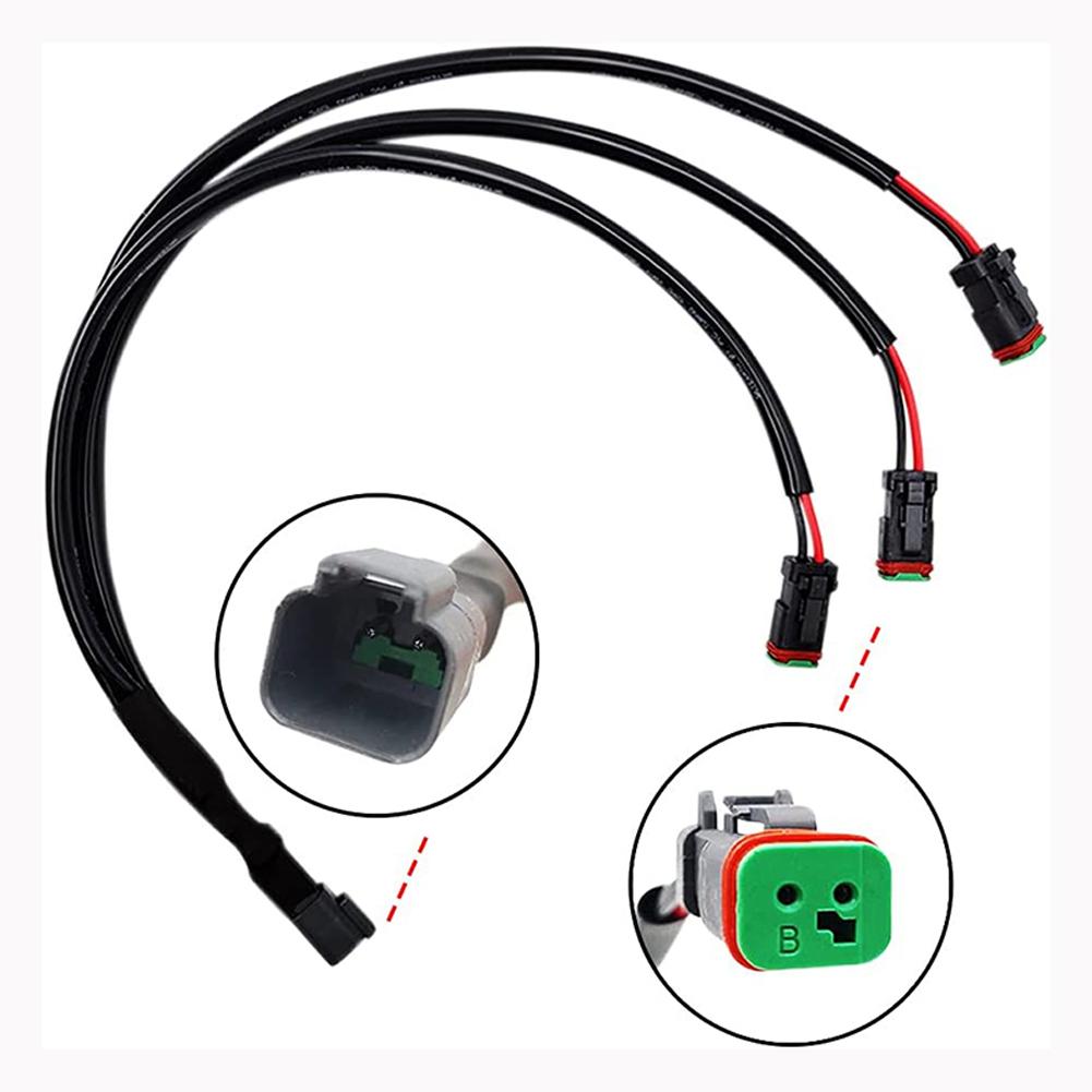 2Pcs Y Shape For Deutsch DT DTP Adapter Connector Splitter IP68 Waterproof Male To Female Headlight Splitter for Car Headlights