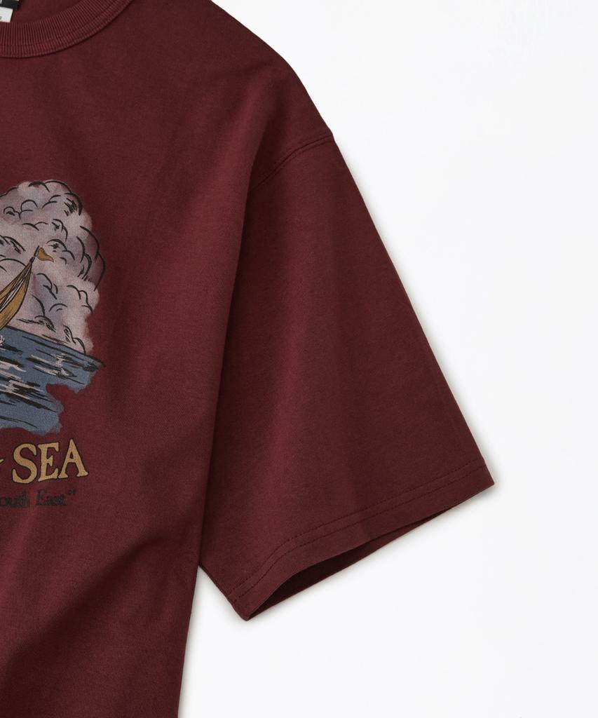 OUTSTANDING V.S.C Tee(Sailing)_Wine