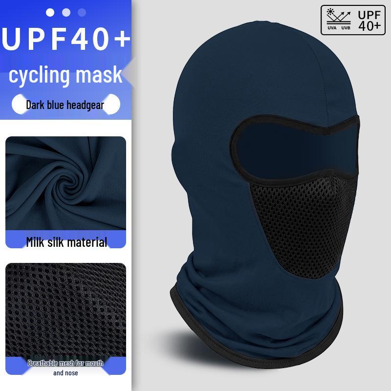 Herren Eis-Seide Vollgesichts-Motorrad-Sportmaske - Winddicht & Sonnenschutz Halsbekleidung