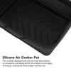 2 Pcs Silicone   Cooker Pot with Handle Rectangular Fryer Liner Tray Replacement for Kitchen Cooking Accessories