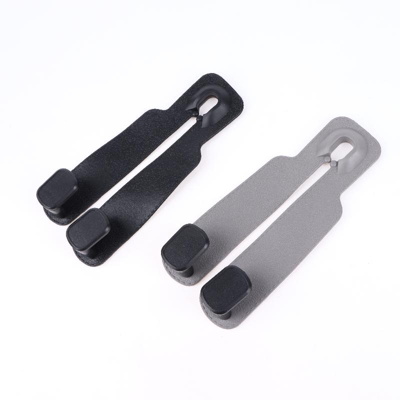 4Pcs Double Hook Car Hook Car Headrest Hooks Hanger For Bags Organizer Holder Clips Auto Fastener Hooks Car