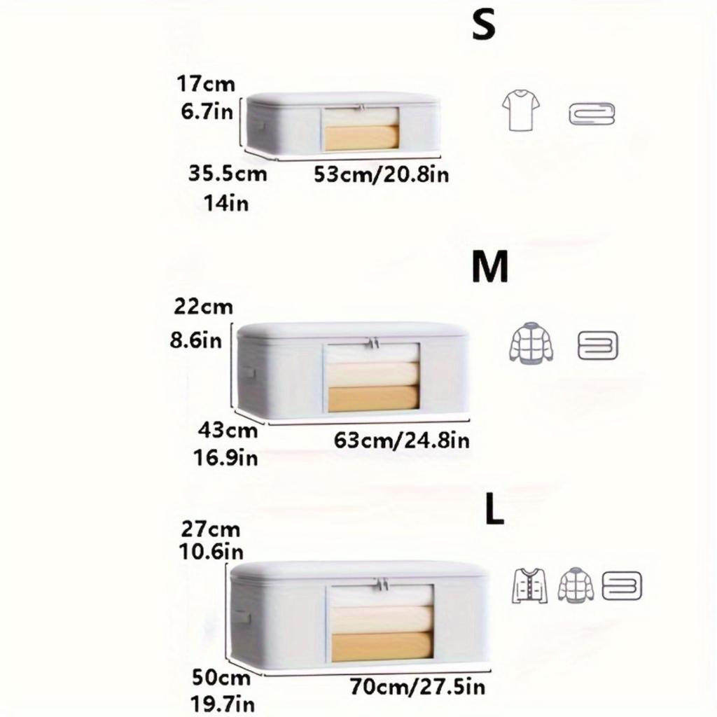 Cubeshaped Nonwoven Fabric Luggage Organization Bags For Bedroom Storage And Travel Packing
