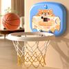 Indoor Mini Basketball Hoop Toy with LED Scoreboard Adjustable Height Wall Mount Basketball Shoot Game Toddlers Boys Cartoon Animal Basketball Hoop
