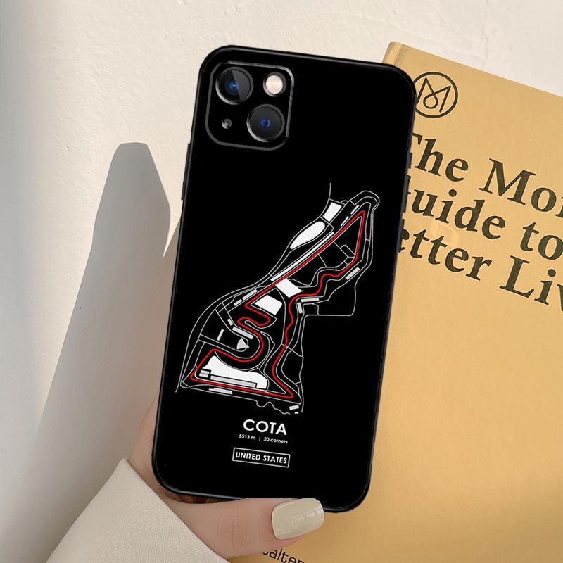 

Racing Circuit Phone Case For iPhone 17 16 15 14 13 12 11 Pro Max mini XR 16e 15 16 Plus 17 Air Full Cover iPhone 13
