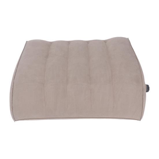 Inflatable Lumbar Pillow Portable Inflatable Lumbar Support Pillow for Car Office Travel Gray 