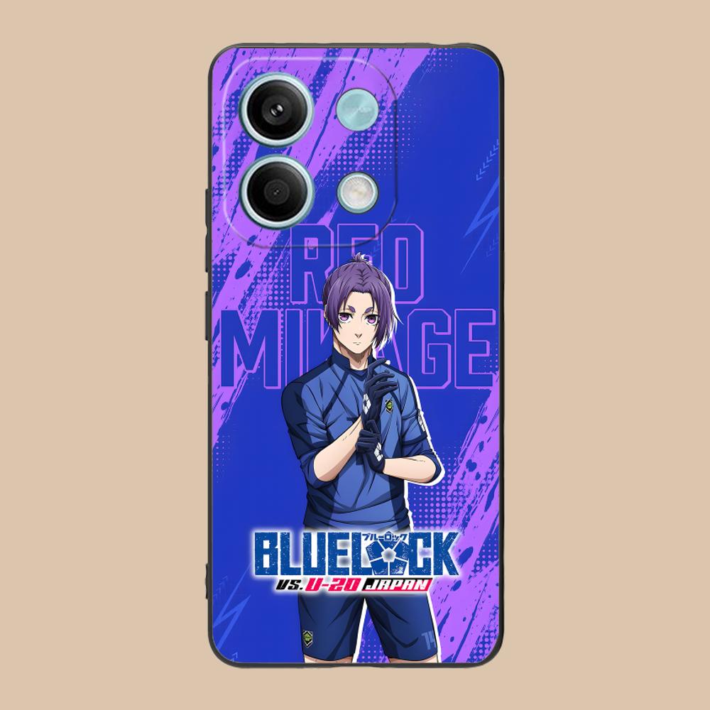 Blue Lock Reo Mikage Matte TPU Mobile Phone Case for POCO F8 F7 F6 F5 F4 F3 F2 Pro GT C75 C71 C65 C61 C40 Pro Ultra Cover