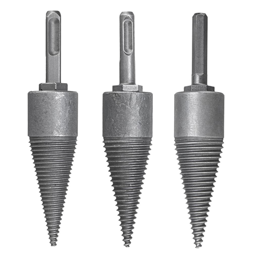 Log Wood Splitting Electric Hammer Drill Bit Splitter Cone Firewood Split