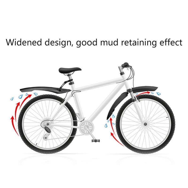 Bike Mudguard Set Bicycles Mudguards Portable Adjustable Bike Mud Flap Front & Rear Mud Guard for MTB Mountain Road Bike